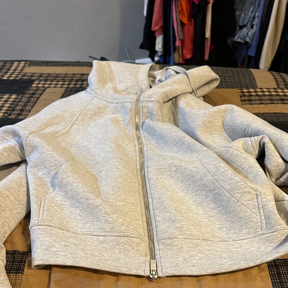 Women's Gray Zip-Up Hoodie